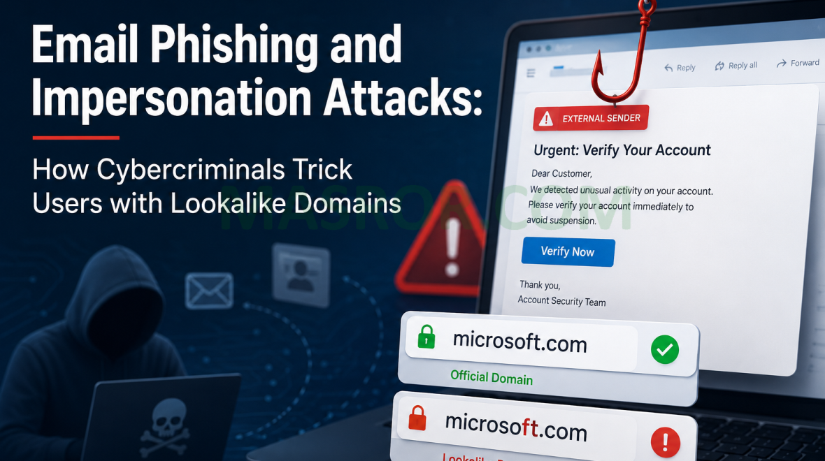 Email Phishing and Impersonation Attacks: How Cybercriminals Trick Users with Lookalike Domains